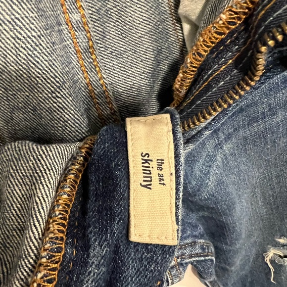 Abercrombie & Fitch Blue Skinny Jeans with Distressed Details - Picture 10 of 16